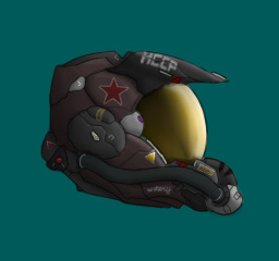 Neo-Soviet Flight Helmet 2