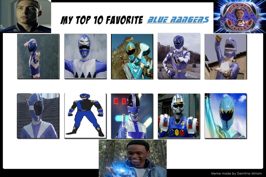 Top 10 Favorite Blue Rangers by connorm1 on DeviantArt