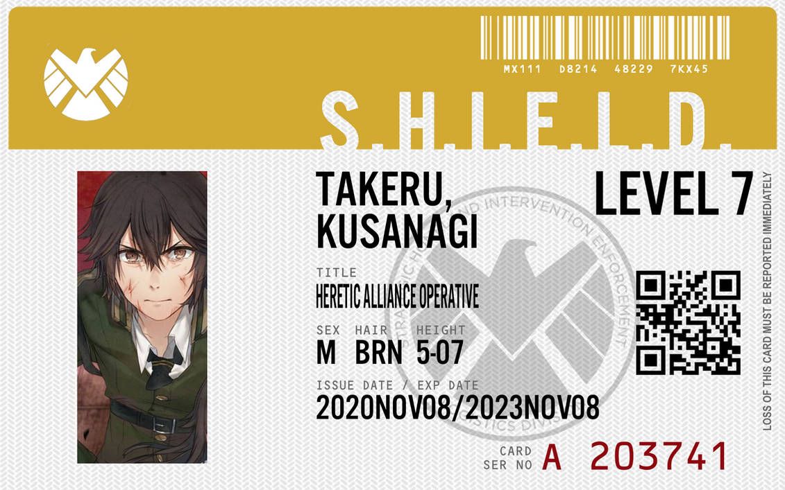 Shield Agent Takeru Kusanagi By Connorm1 On Deviantart