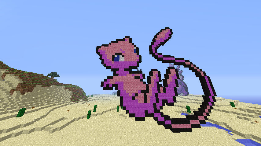 Mew Build Minecraft Minecraft Mew by UnskilledCheck on DeviantArt