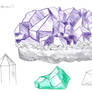Pencil Study - Crystals
