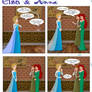 Elsa and Anna, a special guest