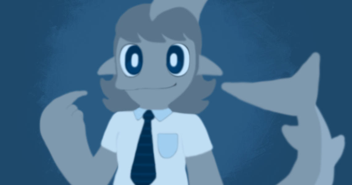 Baxter the Basking Sharkfolk by DreamyBones on DeviantArt