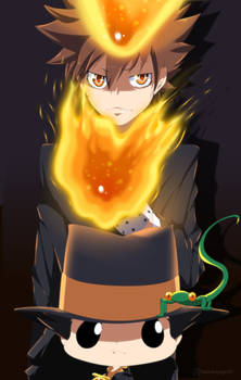 KHR: Tsuna x Reborn x Leon