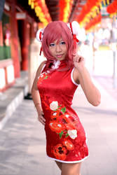 Love Live! Chinese dress: Maki - Hair twirl