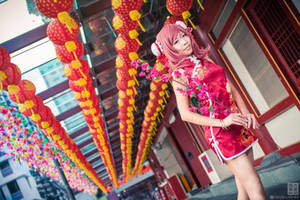 Love Live! Chinese dress: Maki - Flowers