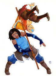 Korra and Aang