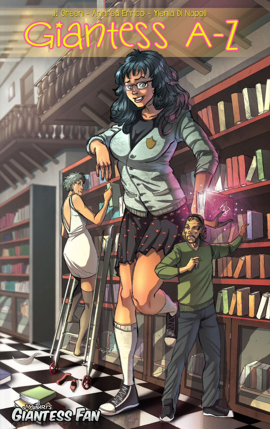 Giantess A - Z Cover Artwork. gentle, mini-gts by giantess-fan-comics