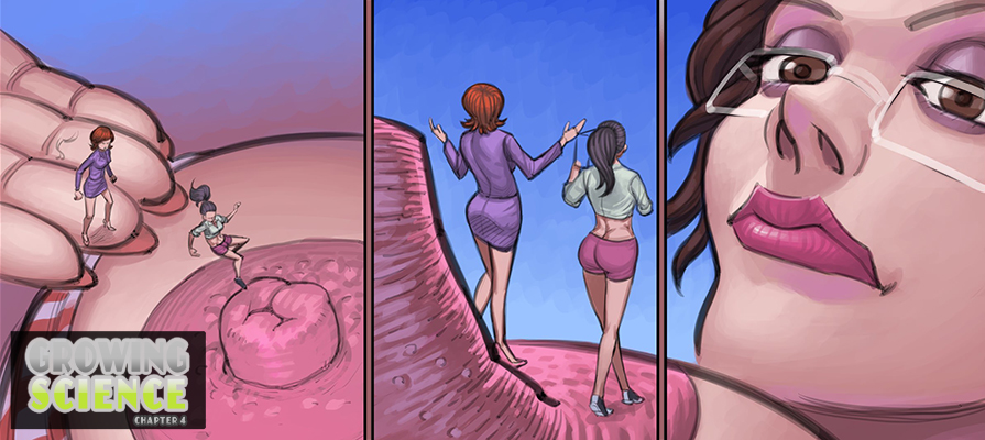 Giantess grow comic ♥ Growing Science Issue 2 Giantess Fan P