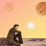 doctor who: tenth  doctor alone on the rock