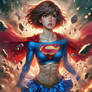 Supergirl Ellie Survives an Explosion