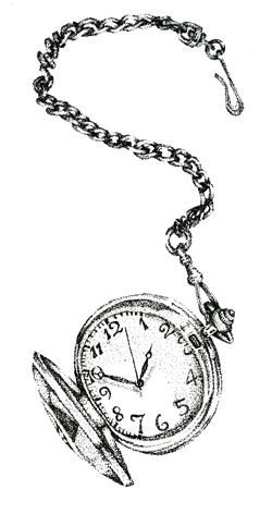 Pocket watch chain drawing hotsell