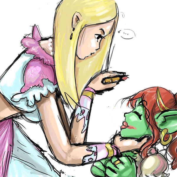 Warcraft - Jaina and Goblin