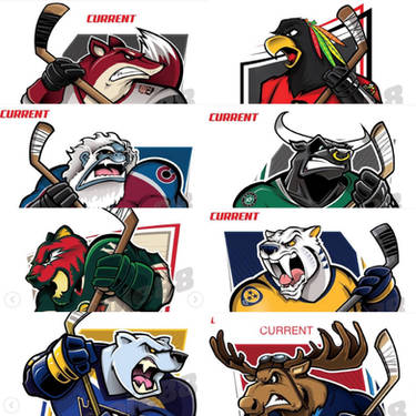 BarDown: NHL Cartoon Mascots: Pacific Division