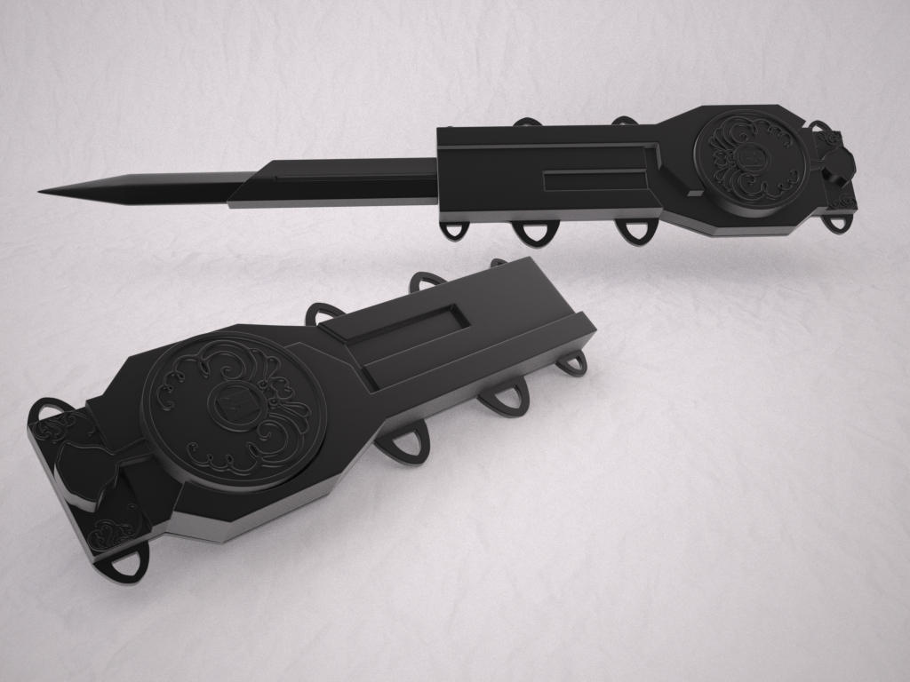 Hidden Blade 3d Print progress by JayMichaelLee on DeviantArt
