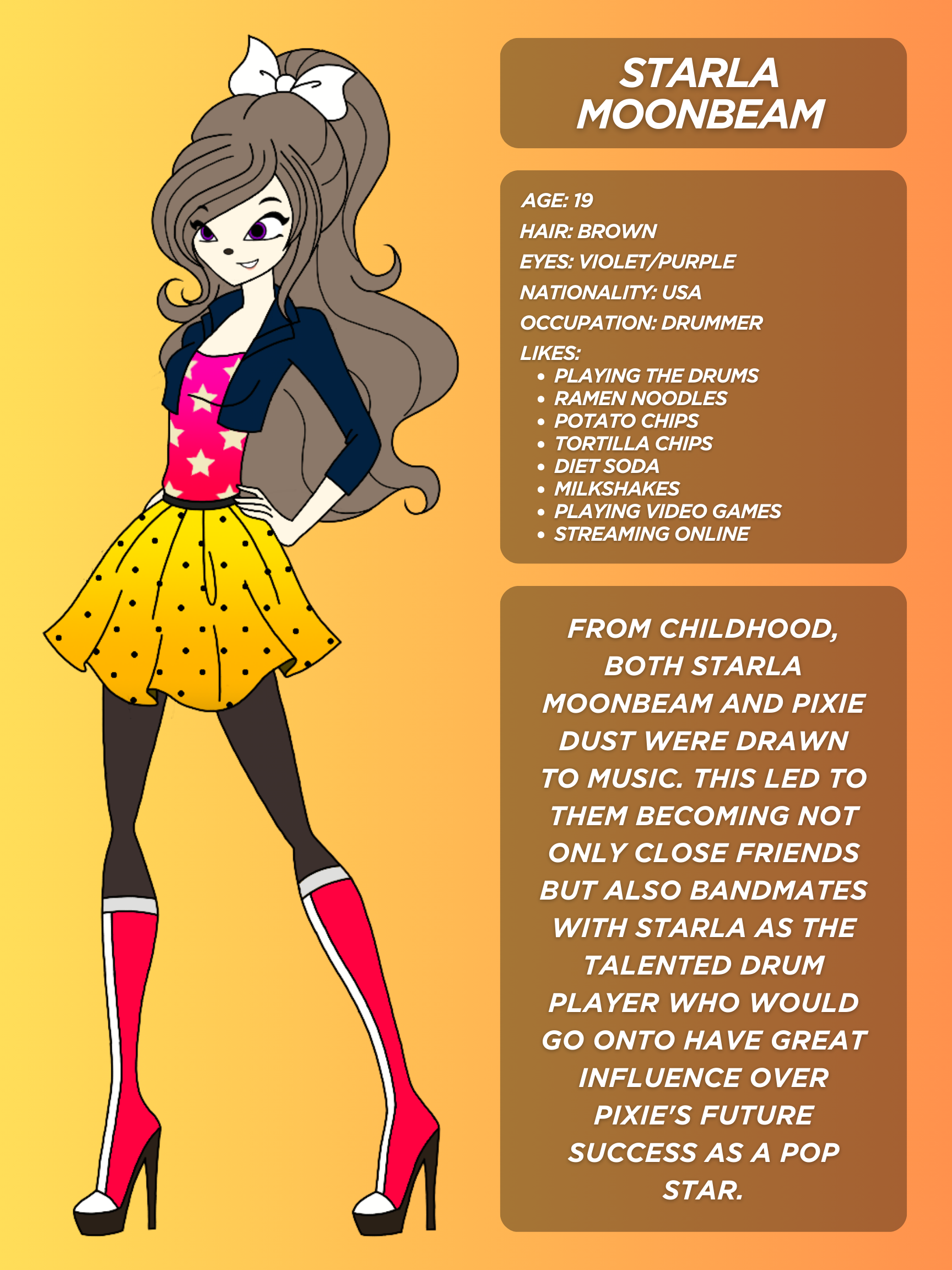 Moonbean Character Starla Moonbeam Character Profile (Updated) by TDSToons on DeviantArt