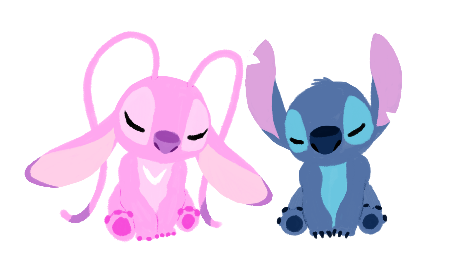 Angel and Stitch by PrincessLoki15 on DeviantArt. 