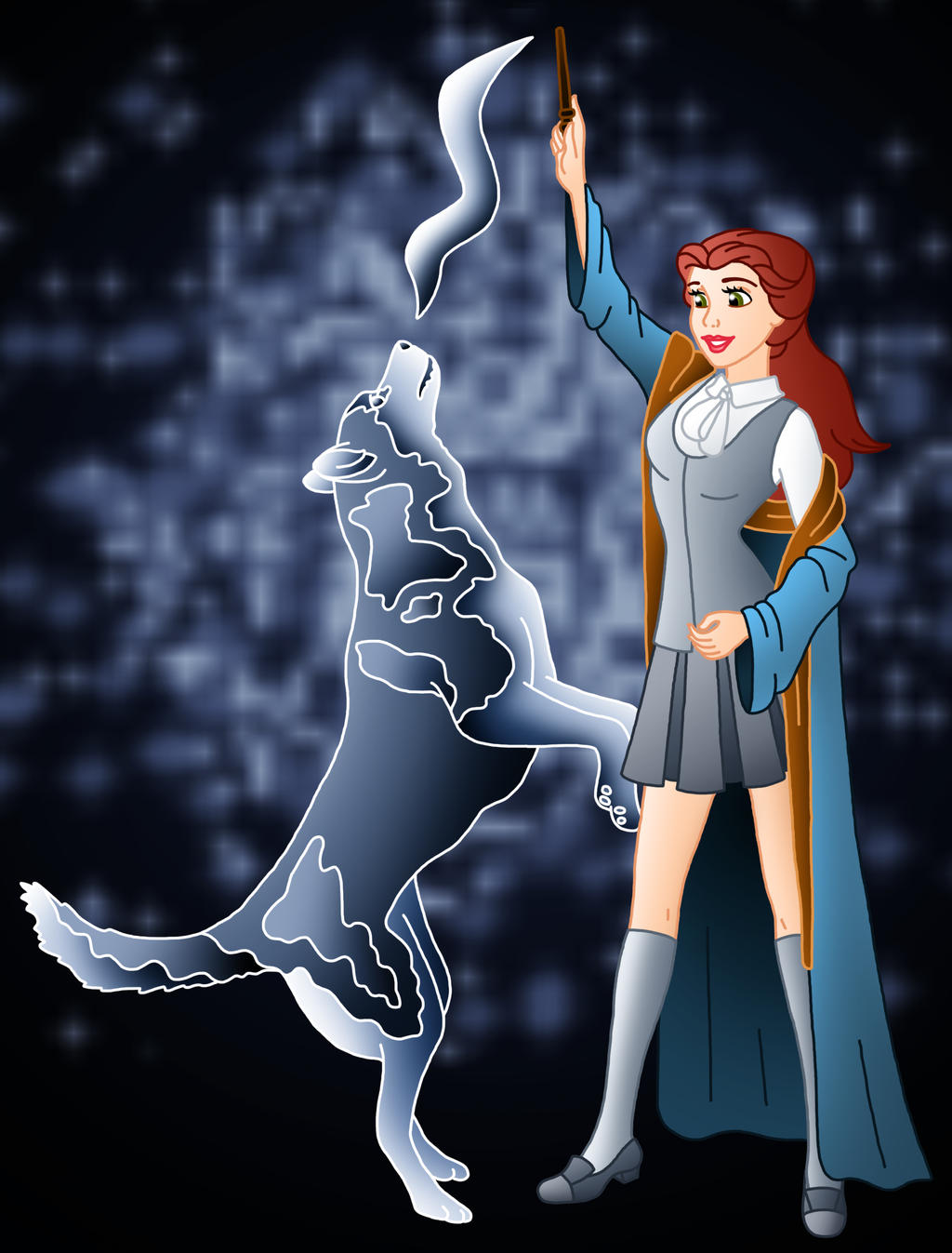 Disney Hogwarts students: Belle