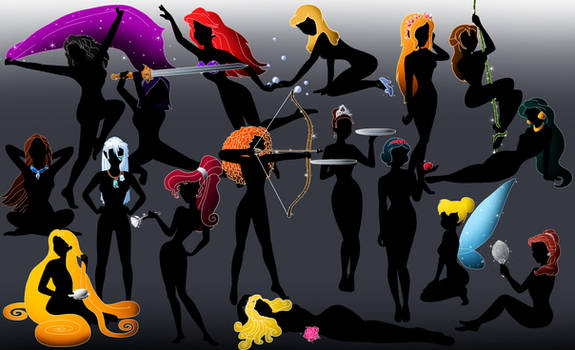 All the Disney silhouettes