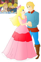Disney style Romance: Arnold And Helga by Willemijn1991