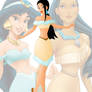 disney fusion: Jasmine and Pocahontas