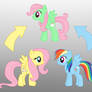 Pony Fushion: Fluttershy And Rainbow Dash