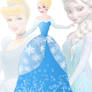 disney fusion: Cinderella and Elsa