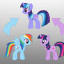 Pony Fusion: Rainbow Dash And Twilight