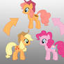 Pony Fushion: Apple Jack And Pinkie Pie