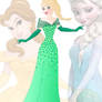 disney fusion: Belle and Elsa