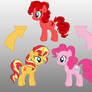 Pony Fusion: Pinkie Pie And Sunset Shimmer