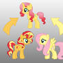 Pony Fusion: Fluttershy And Sunset Shimmer