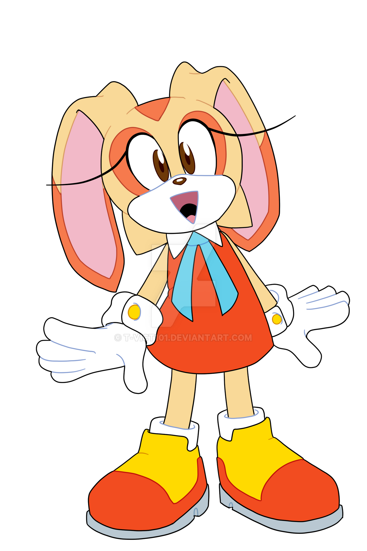 Patron Request: Cream the Rabbit by T-Vict101 on DeviantArt