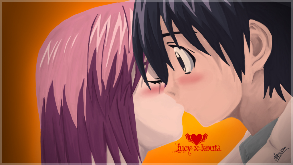 Elfen Lied Kouta and Lucy