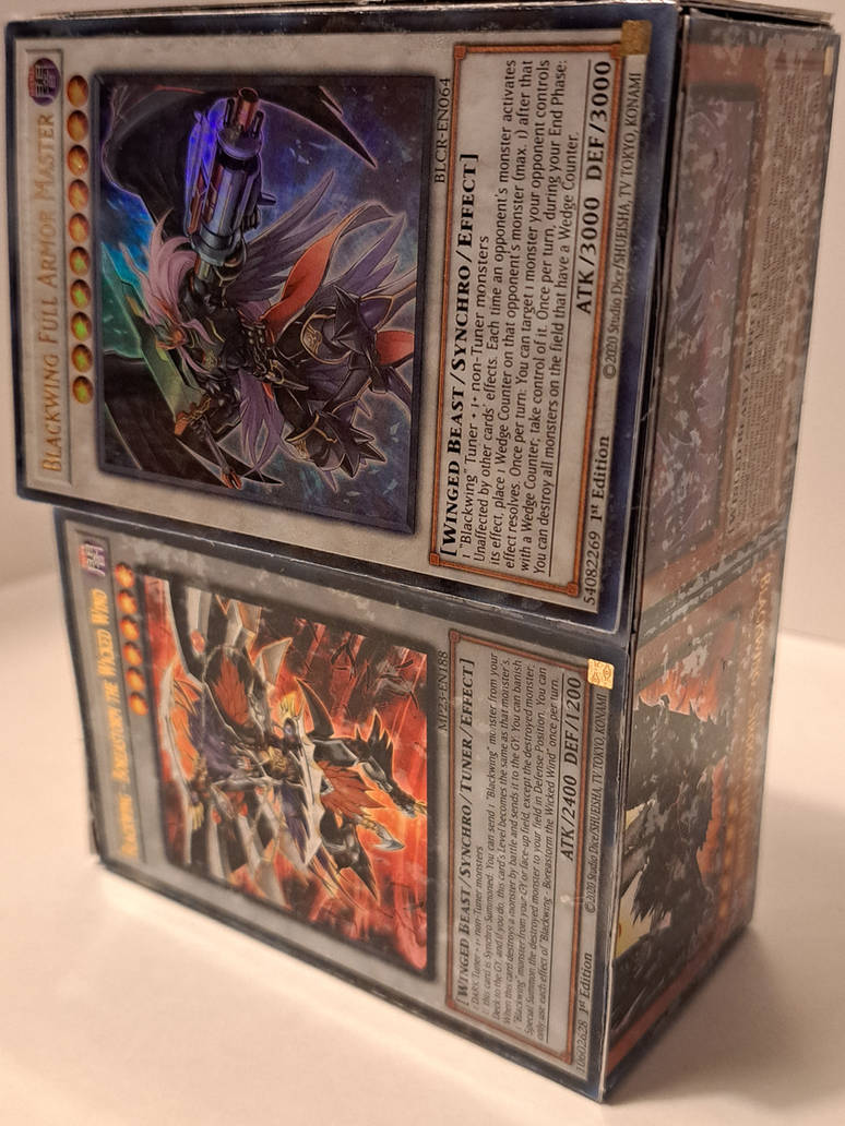 Yugioh Custom Deck Box Blackwing Front by PackFillerRecycle on DeviantArt