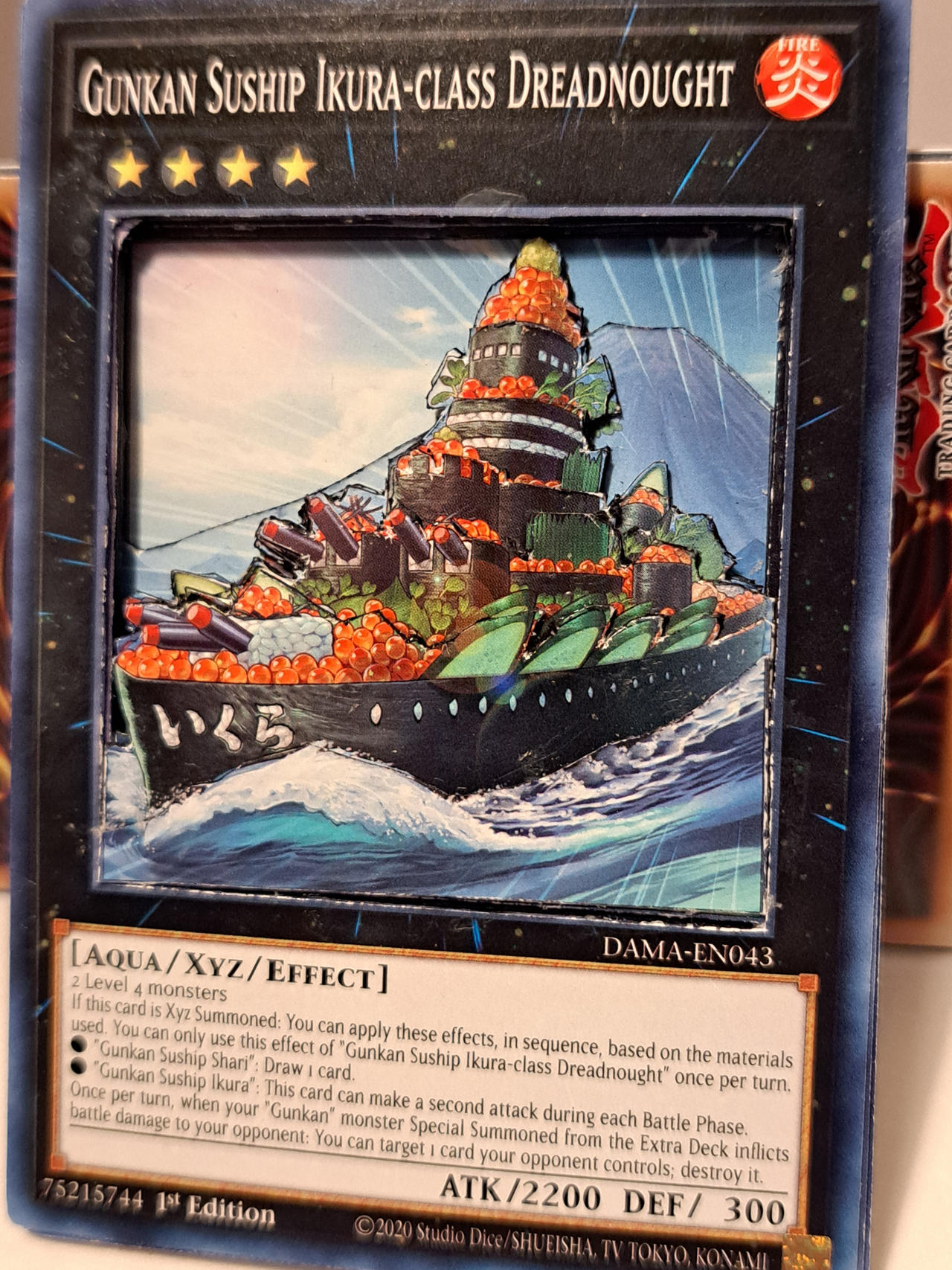 yugioh suship cards Gunkan Deck 40 + Extra Deck + Sleeves Budget Yugioh Decks Yugioh 3D Card Gunkan Suship