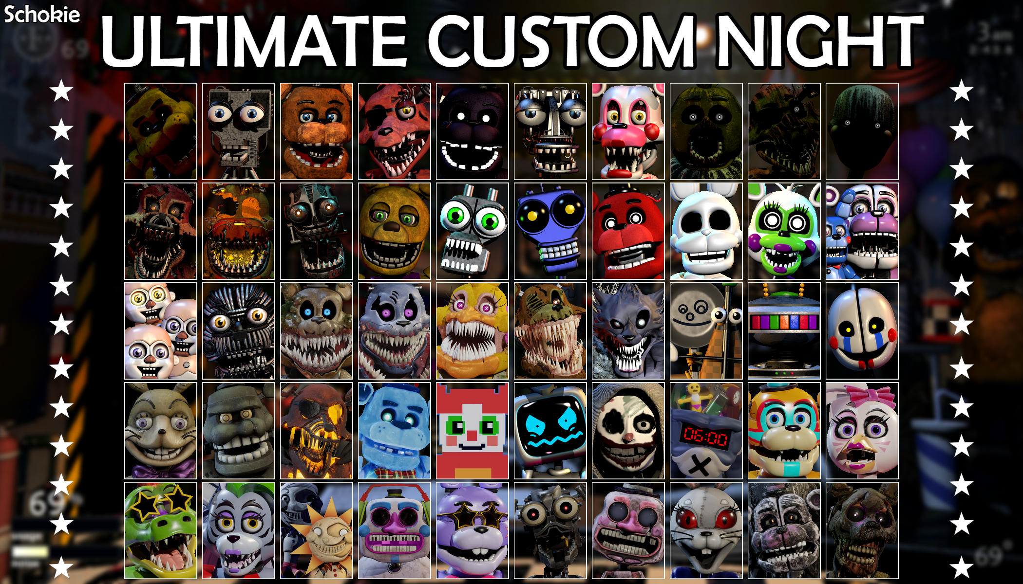 Five Nights at Freddy's 4 Ultimate Custom Night by PyjamaDog on DeviantArt
