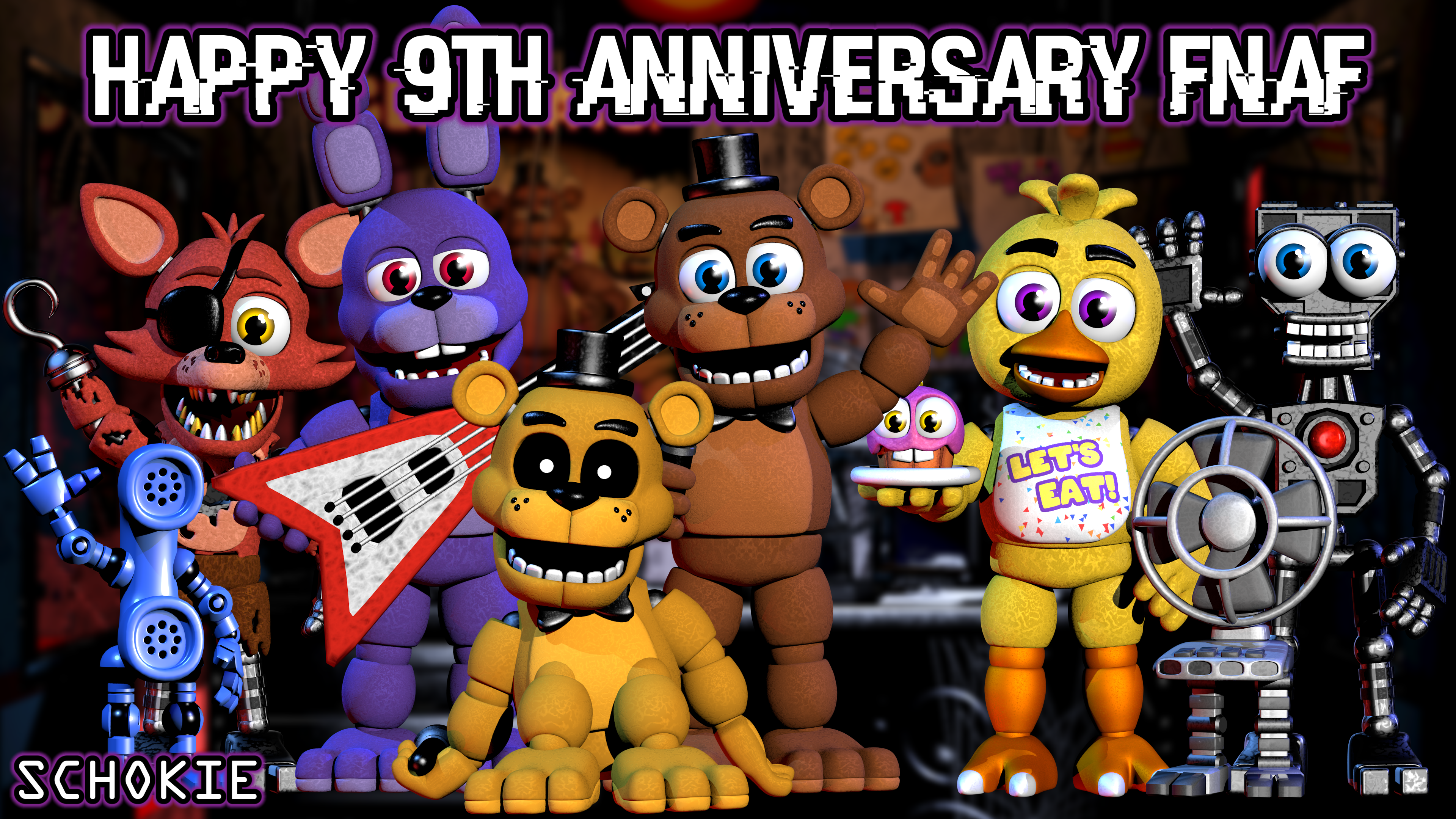 Happy 9 Year Anniversary Five Nights at Freddy's 2 by Legofnafboy2000 on  DeviantArt