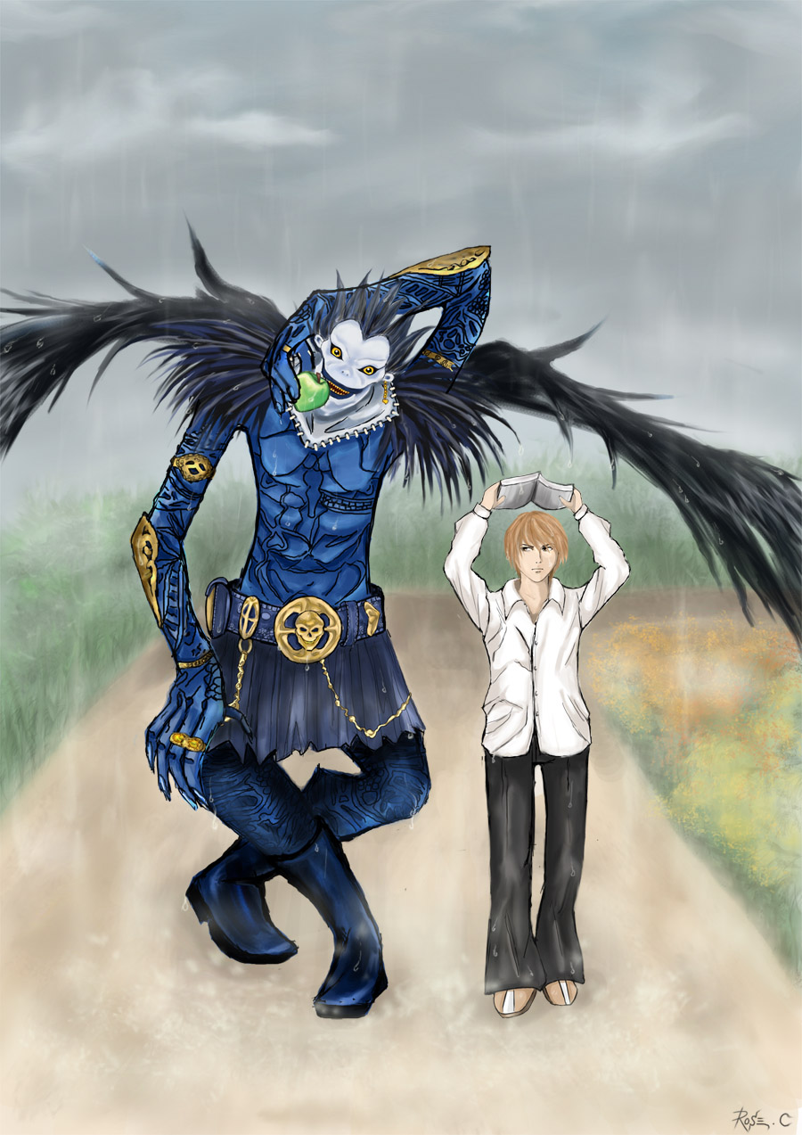 Death Note, Light encontra Ryuk