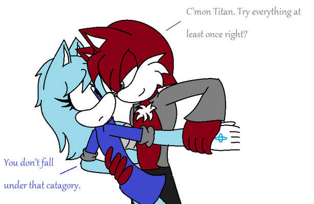 Iron tries to flirt with Titan...