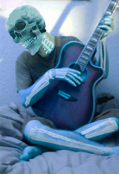 A revised version of The Old Guitarist photo