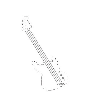 Guitar TextArt by 8BitPixel on DeviantArt