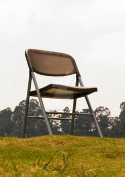 black translucent chair