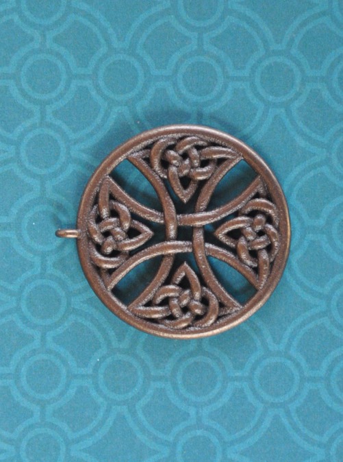 Round Cross 38mm Bronze