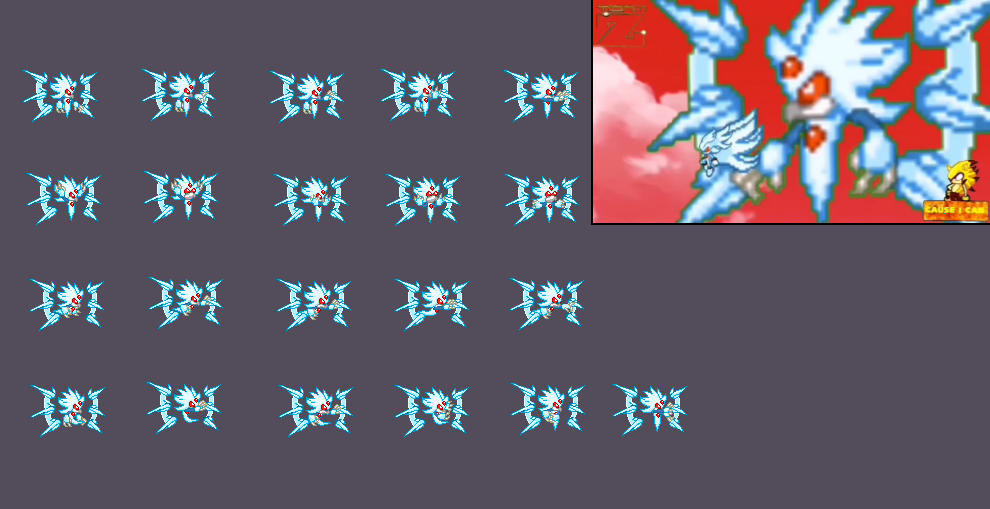 Multiverse Fleetway Super Sonic - sprite sheet by Swagboy567 on DeviantArt