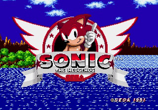 Sonic 1 (1991) logo by goldchild1 on DeviantArt