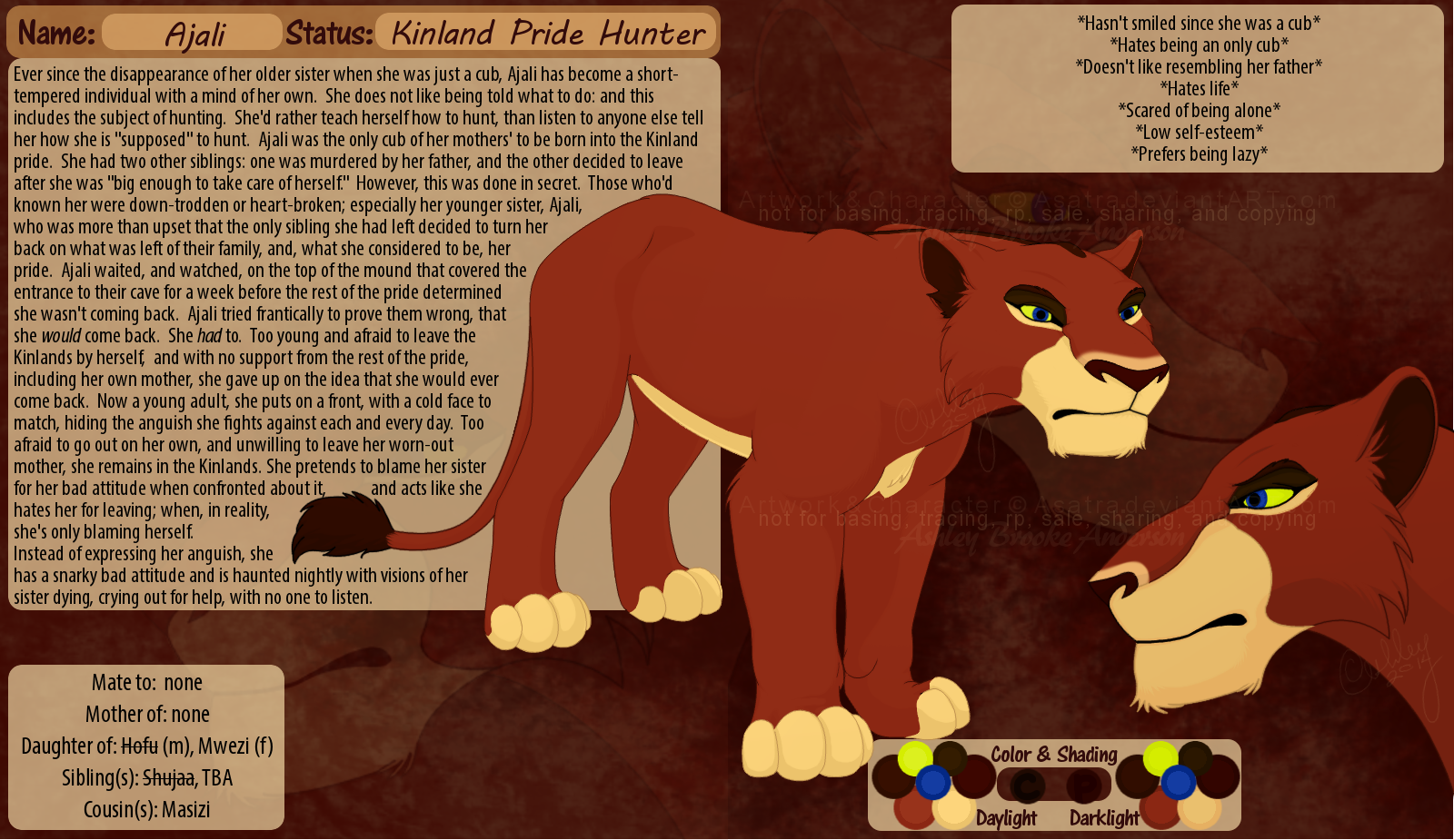 Kbri: Ajali Ref Sheet