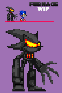 AI Art LoRA Model: Furnace Metal Sonic (VS Sonic.exe)