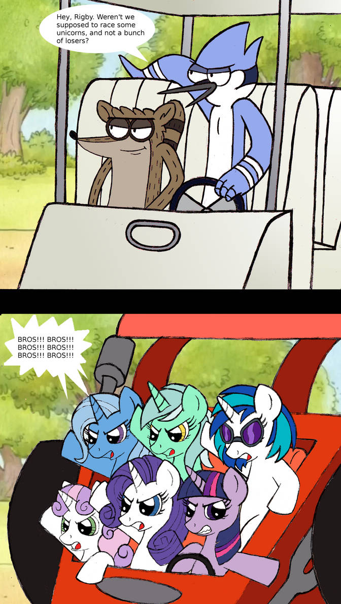 Regular Show Mlp Deviantart Regular Show vs My Little Pony by RB-Gameaddict on DeviantArt