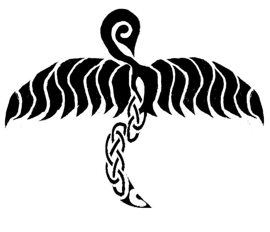 Final tribal bird tattoo design by quilombo67 on DeviantArt
